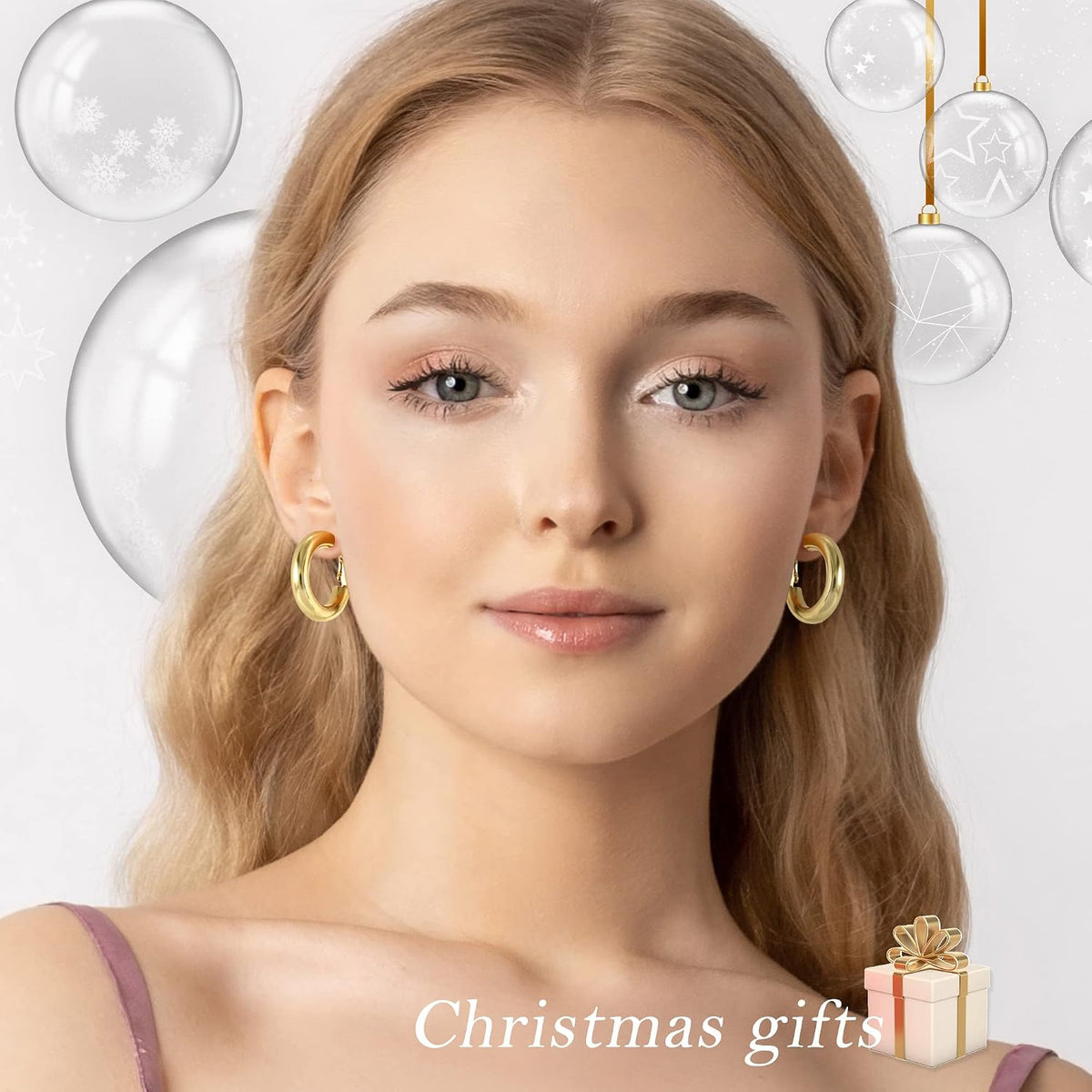 Deep Freeze 14K Gold-Plated Hoop Earrings — Chunky