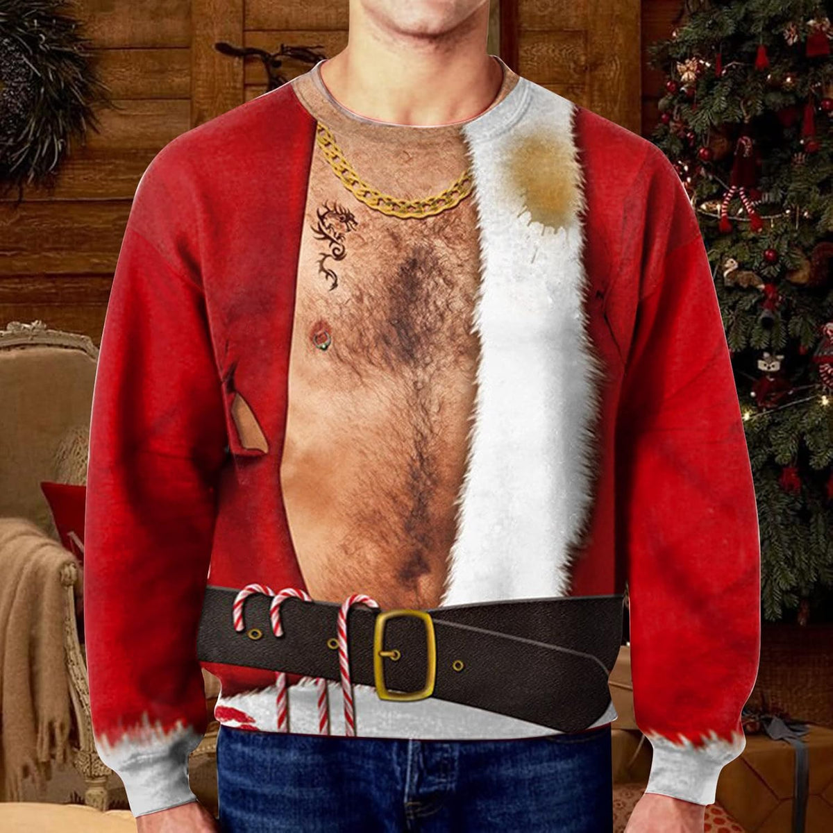 Dead Serious Sweatshirts For Men Funny Christmas Ugly