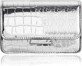Liquid Metal Croc Purse