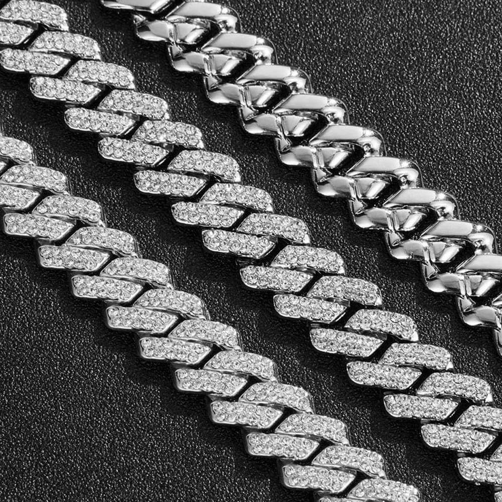 Big Starz Cuban Chain & Bracelet Set — Diamond Cut