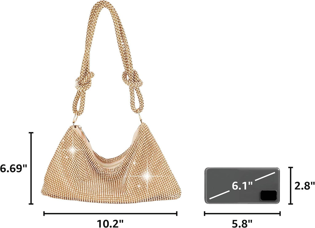 Gold Rush Rhinestone Clutch