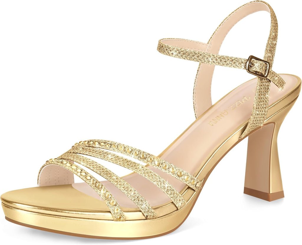 Elevated Rhinestone Platform Sneakers — Chunky