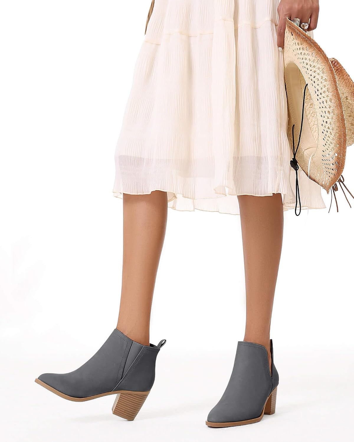 Rebel Stacked Heel Boots