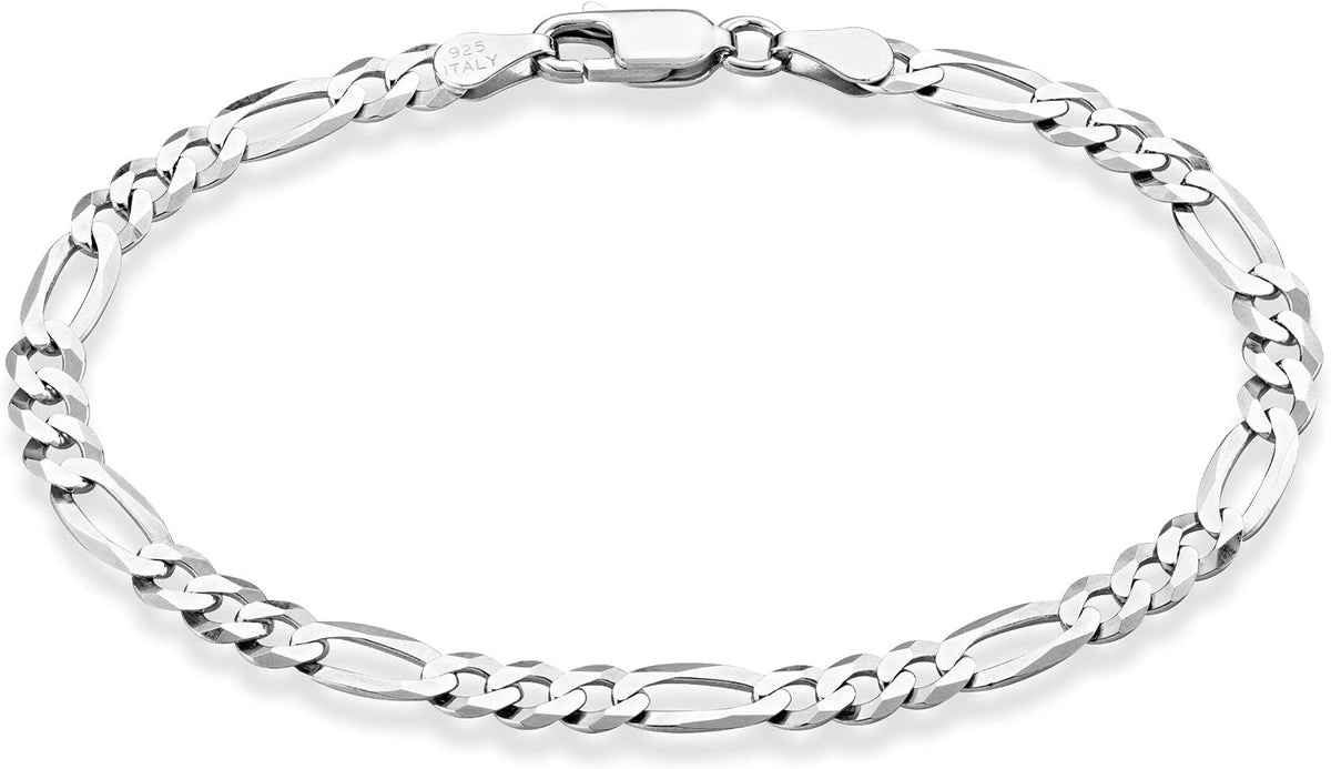 Big Starz Italian Figaro Chain Bracelet — 925 Sterling Silver