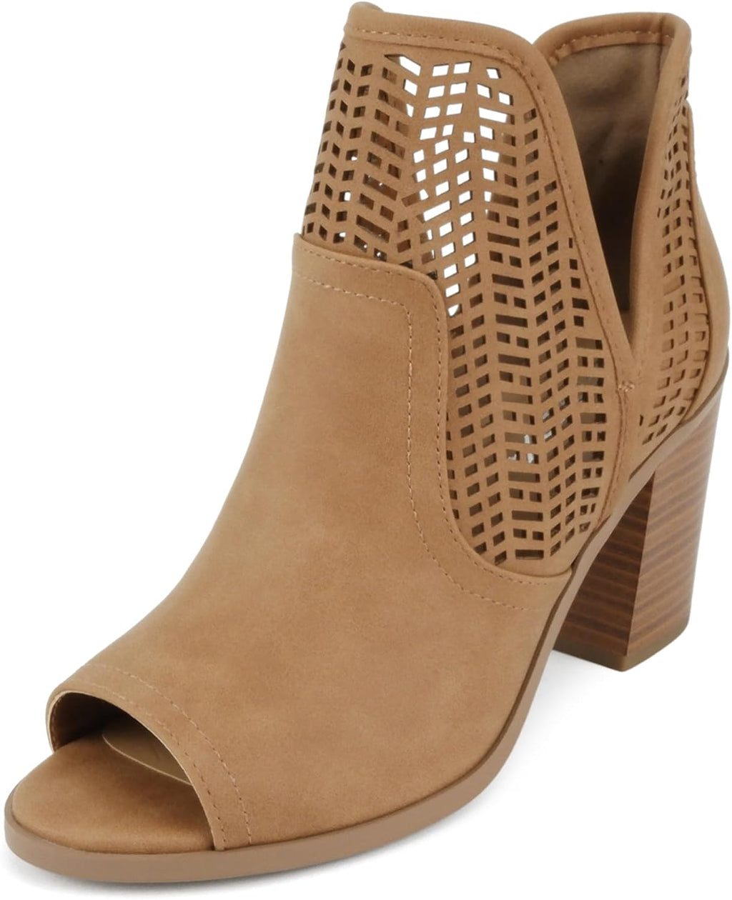Geo Cut Heeled Booties