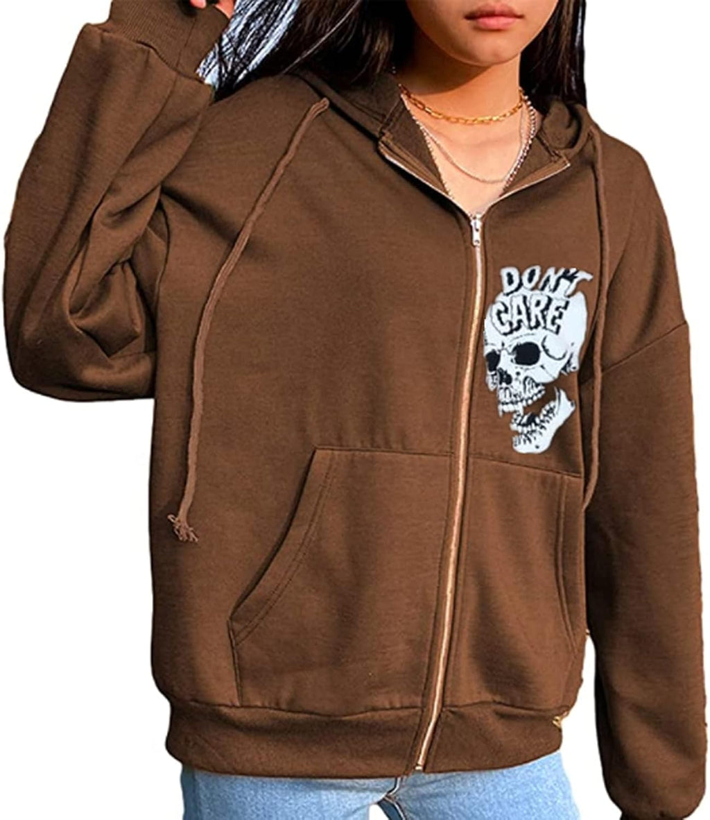 Big Starz Y2K Oversized Graphic Zip Hoodie Women's