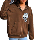 Big Starz Y2K Oversized Graphic Zip Hoodie Women's