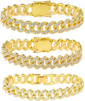 Big Starz Cuban Link Anklet Set — 14K Gold Plated, 3 Piece