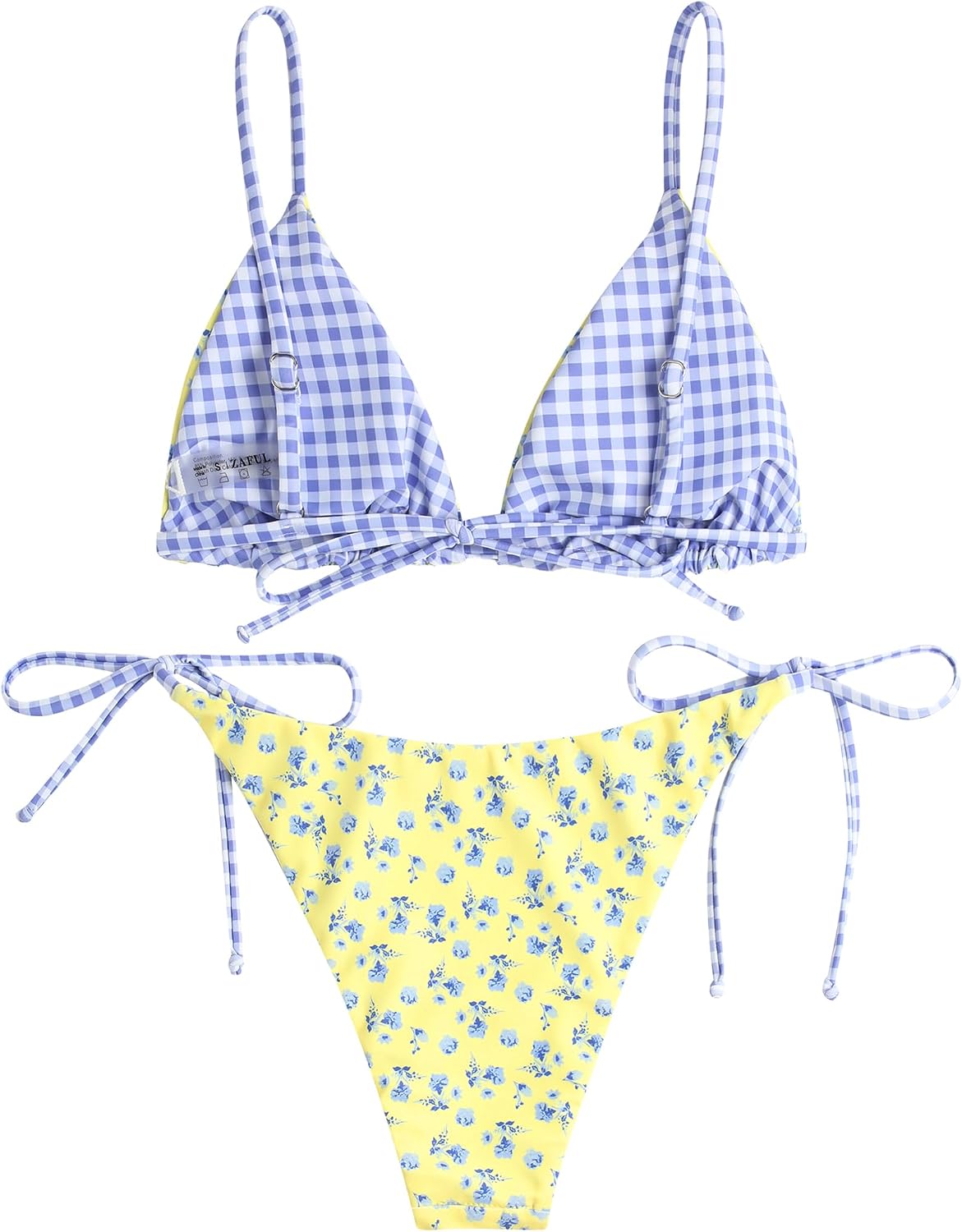Tulum Triangle Bikini Floral String Bikini — Women's