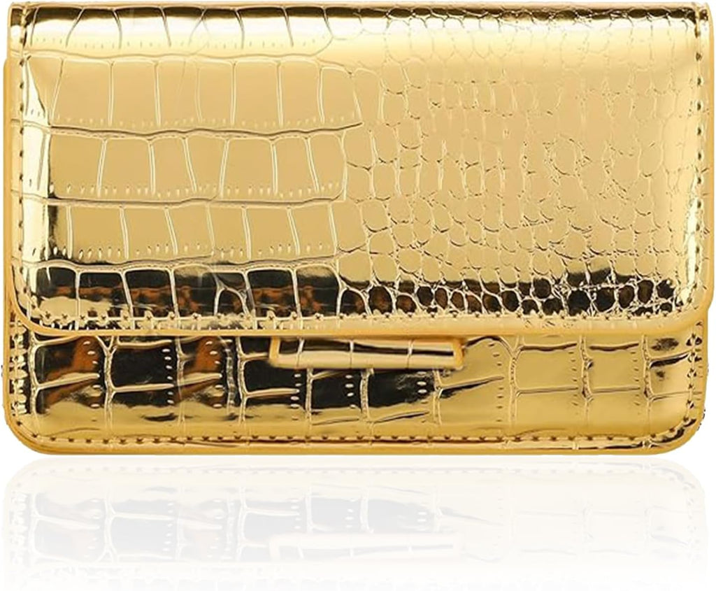 Chrome Croc Chain Bag