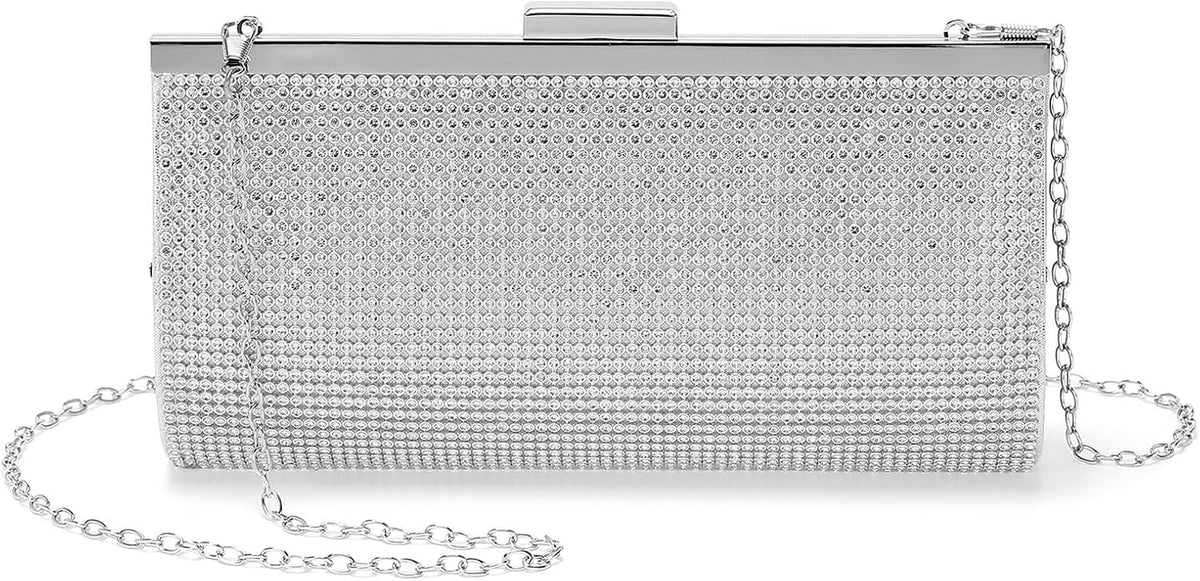 Silver Ice Crystal Clutch