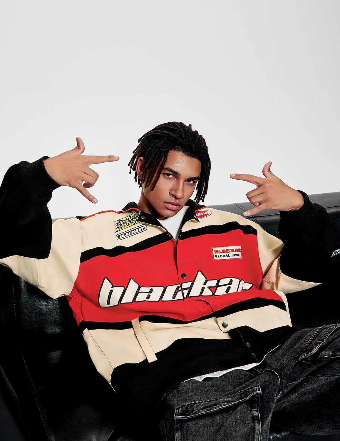 Downtown Varsity Baseball Jacket Bomber Cotton Vintage — Men's