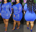 Rhinestone Mesh Dress