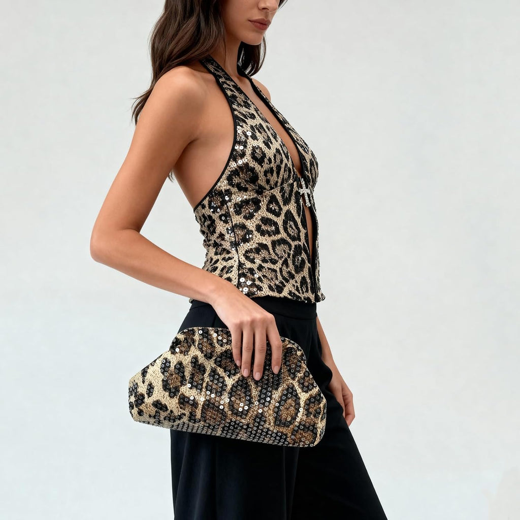 Prowl Leopard Clutch Purse