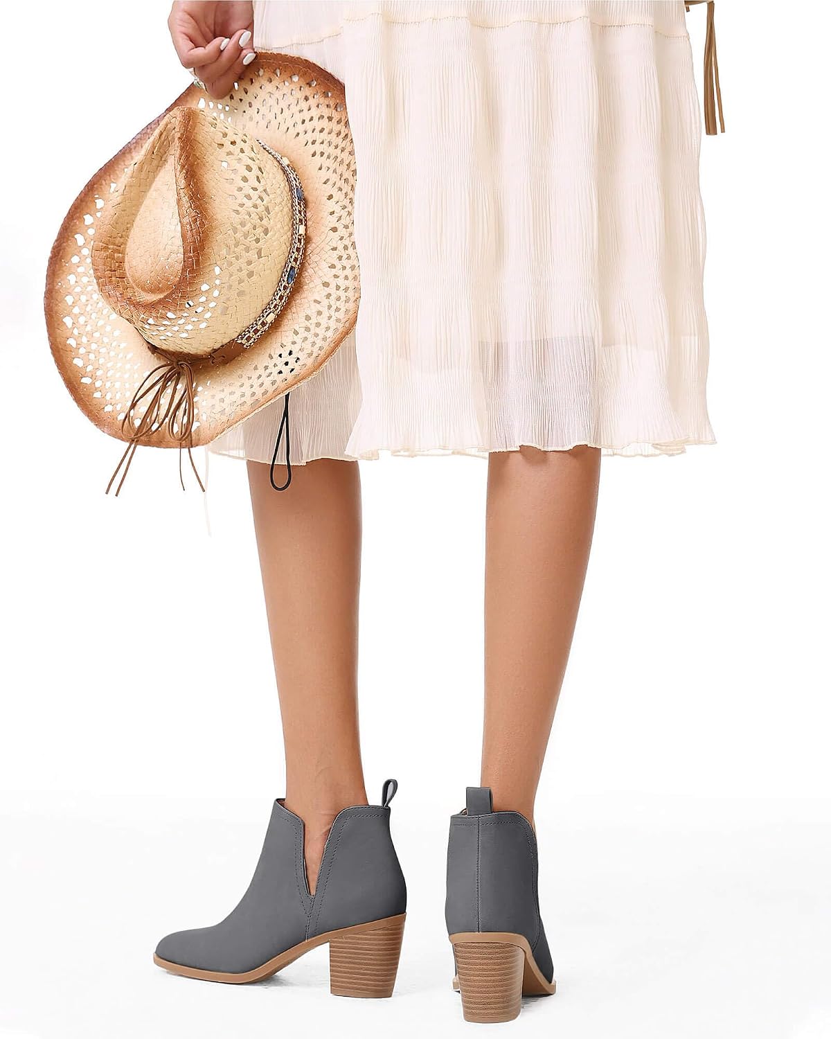 Rebel Stacked Heel Boots
