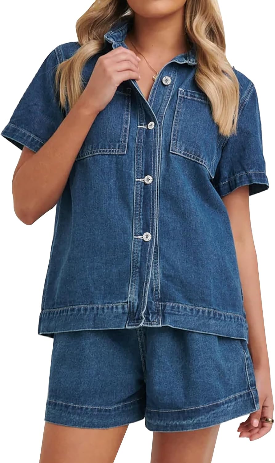 Cookout Denim Short Set