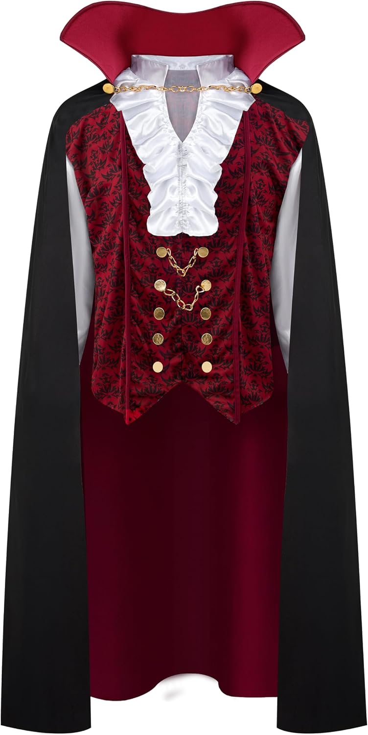 October 31 Halloween Vampire Costume Halloween Vampire Cape — Men's
