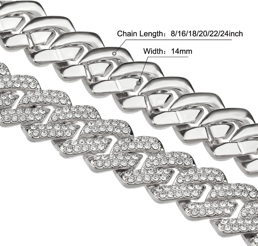 Big Starz Cuban Chain & Bracelet Set — Diamond Cut