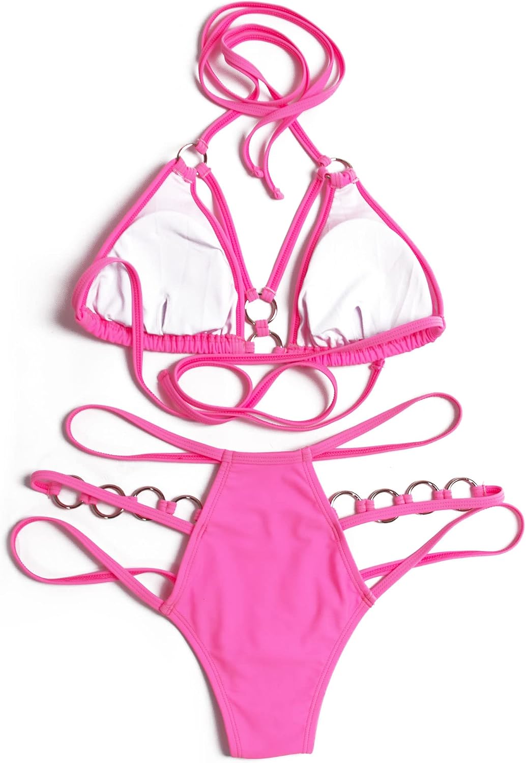 Metal Ring Thong Bikini