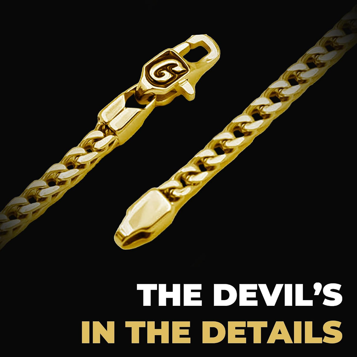 Big Starz Franco Chain Necklace — 18K Gold Plated, 3mm