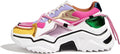 Runway Platform Colorful Sneakers Retro Colorblock Stylish — Women's