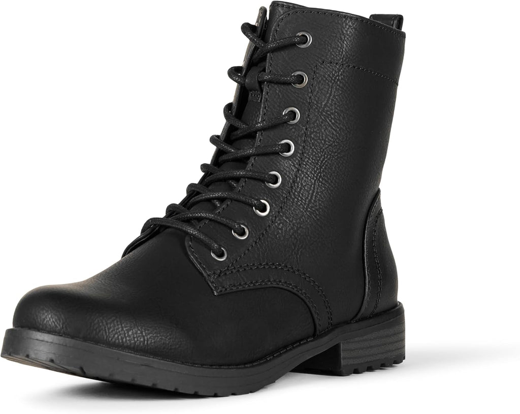 Boot Season Lace-Up Combat Boots with Lug Sole — Women's