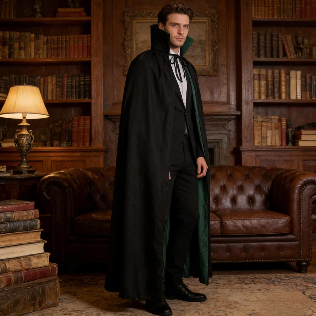 Cold Blooded Reversible Cloak Halloween Cape Vampire Costume — Men's