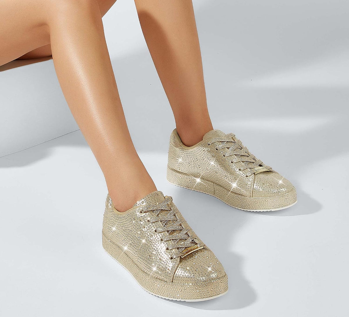 Bedazzled Platform Sneakers