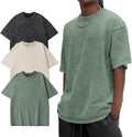 Boxy Men Oversized T-Shirts Heavyweight Vintage Cotton
