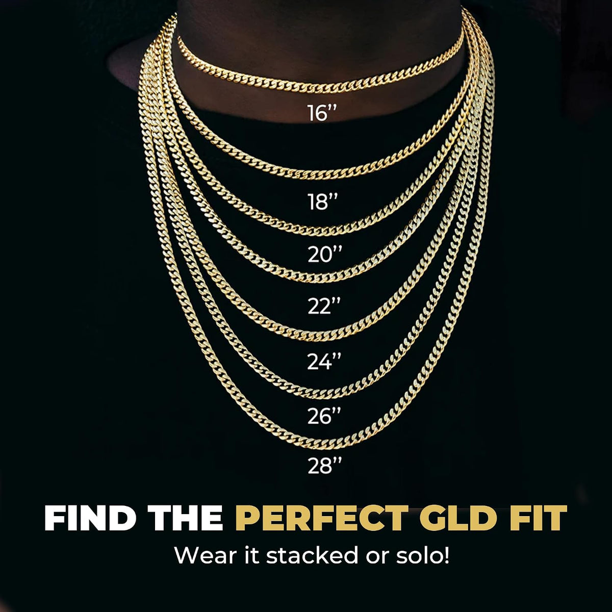 Big Starz Franco Chain Necklace — 18K Gold Plated, 3mm