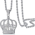 Big Starz Iced King Crown Pendant Necklace