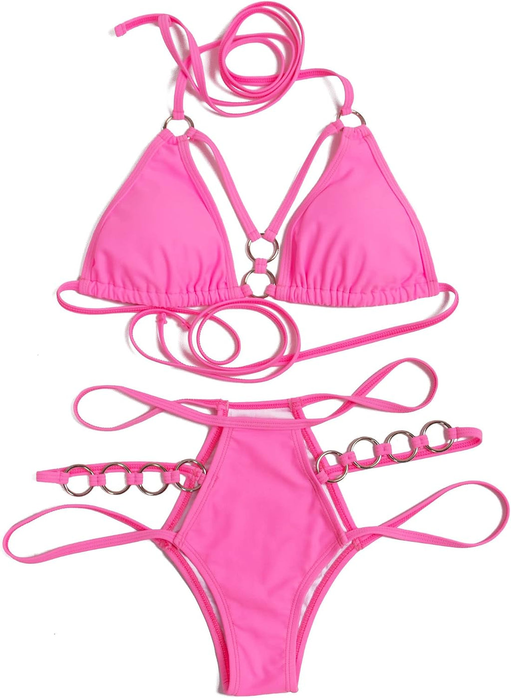 Metal Ring Thong Bikini