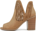Geo Cut Heeled Booties