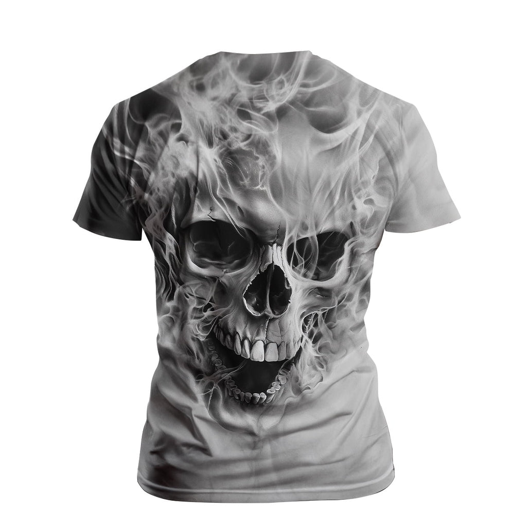 Reaper Men's Skull Graphic T-Shirt 3D Skeleton
