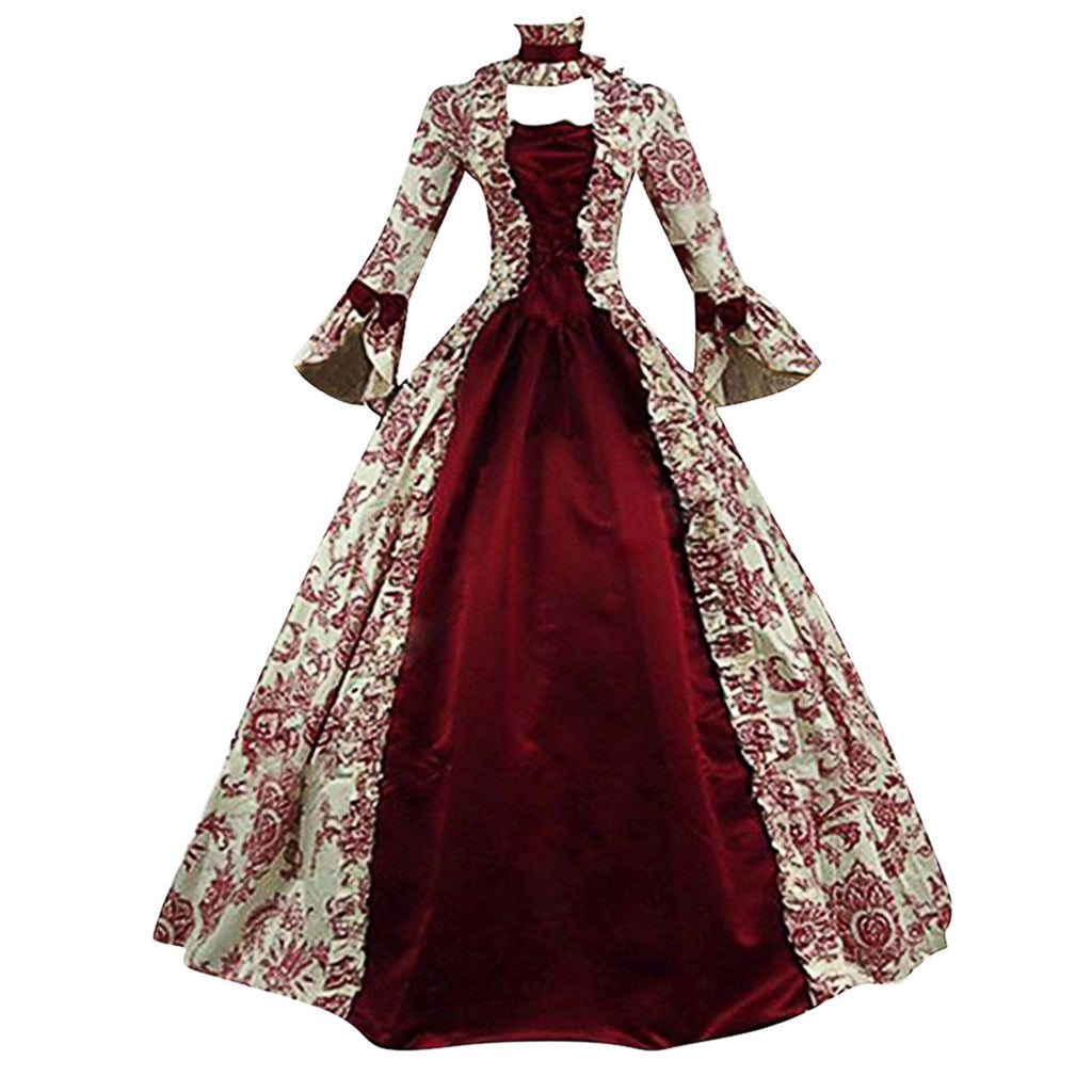 Graveyard Medieval Regency Queen Dress Womens Victorian
