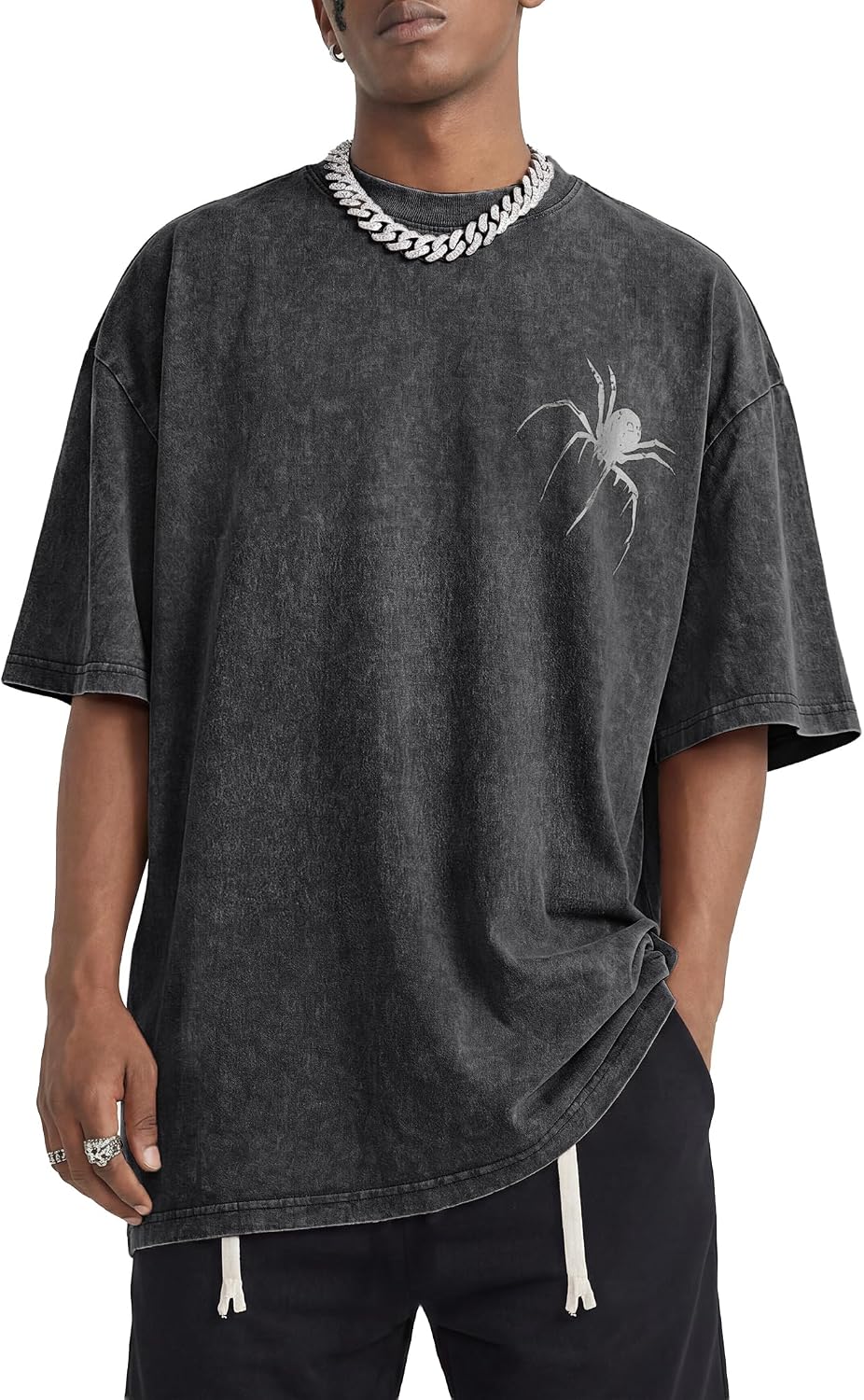 Uptown Y2k Baggy Shirts Graphic Tees Oversized — Men's