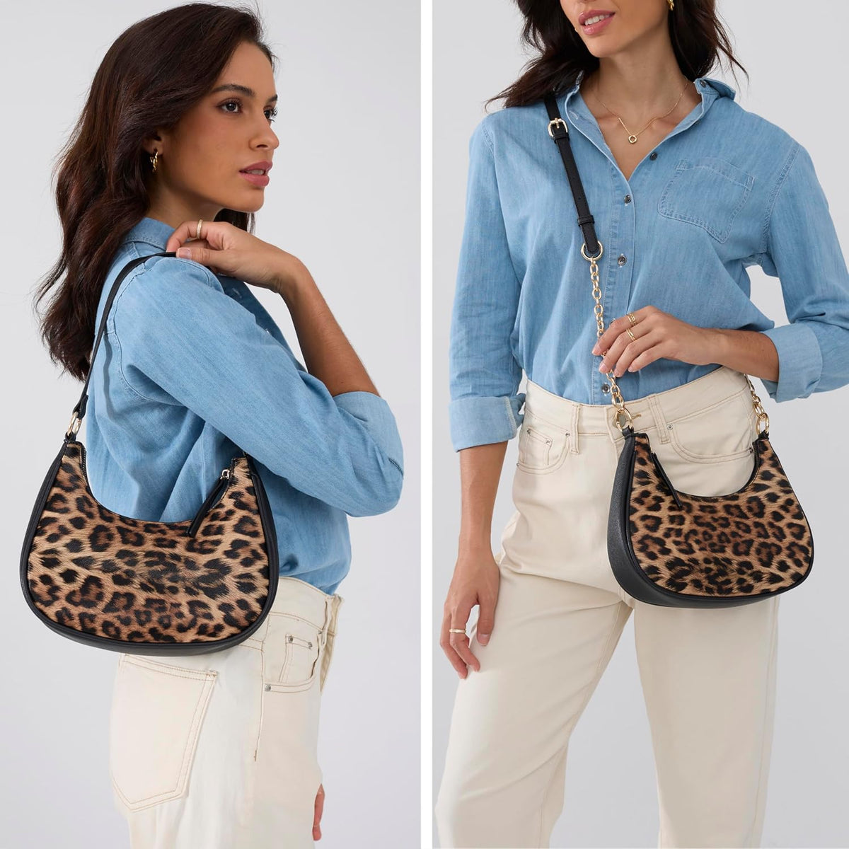 Cartel Vegan Leather Crossbody — Chain Strap