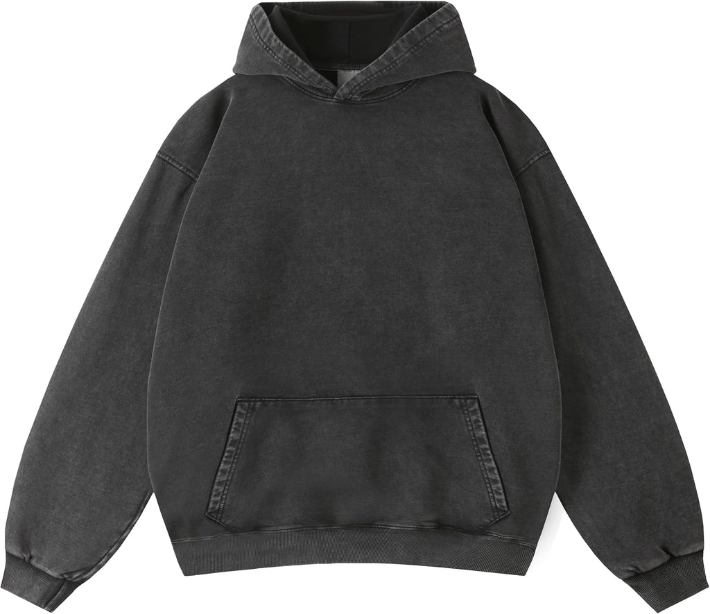 Washed Men Hoodie Oversized Acid Wash Unisex