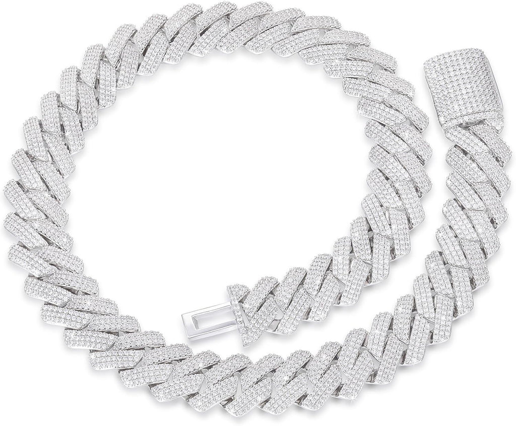 Hall of Fame 18K Gold-Plated Cuban Link Chain — Iced Out