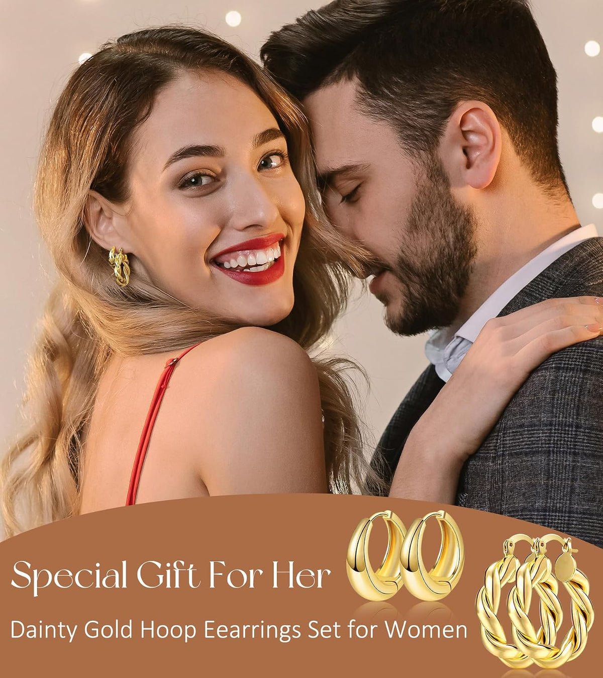 Heavyweight 18K Gold-Plated Hoop Earrings
