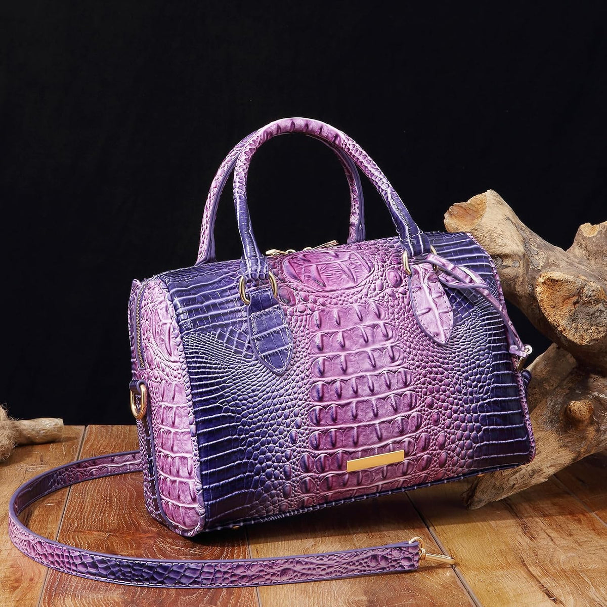 Croc Empire Shoulder Tote
