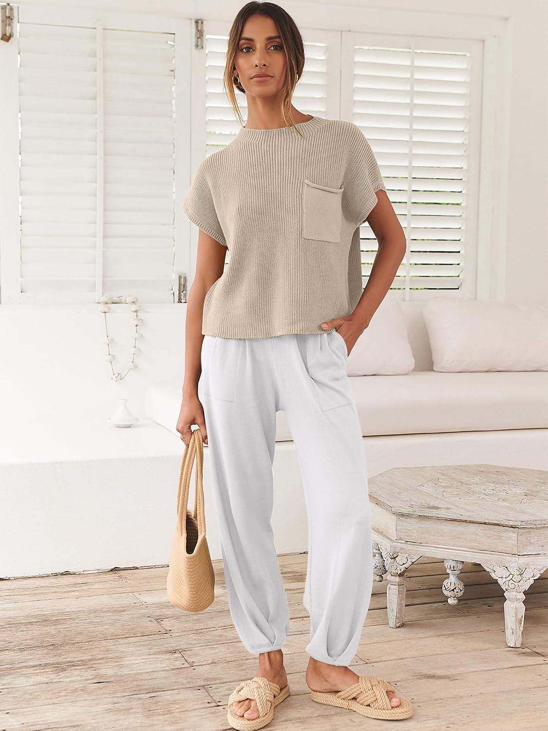 Same Fabric Crop & Pant Set