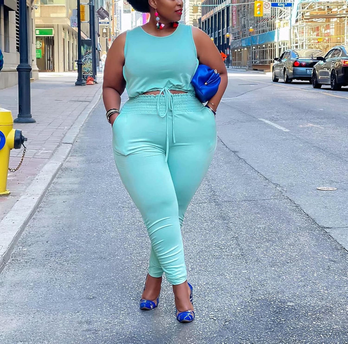 Big Starz Curve 2-Piece — Crop & Bodycon Pant