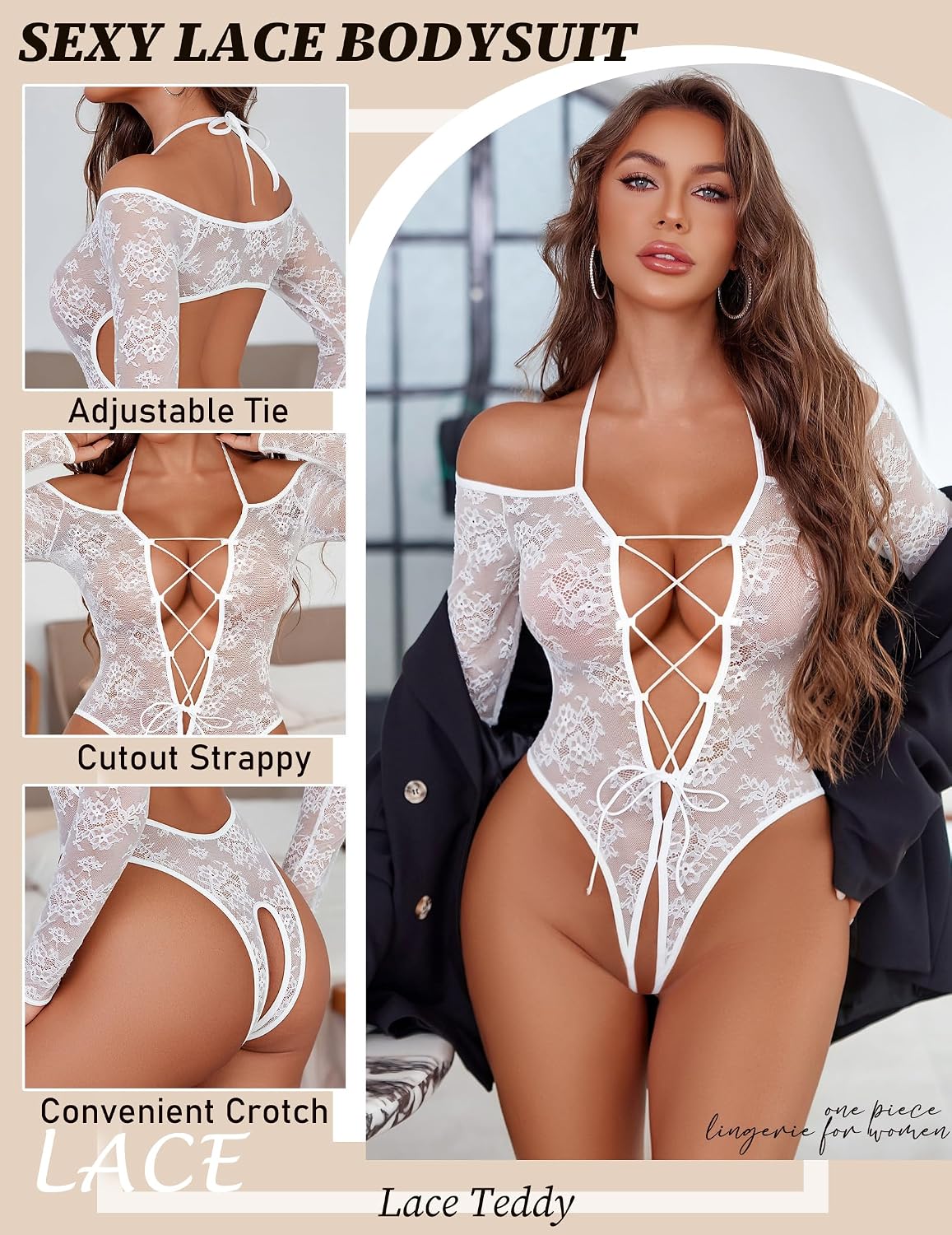 Midnight Lace Teddy