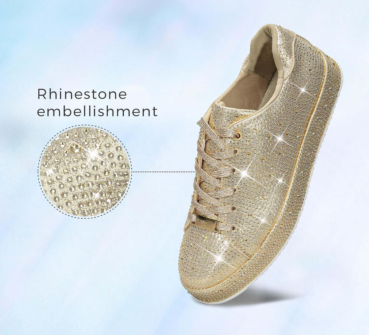 Bedazzled Platform Sneakers