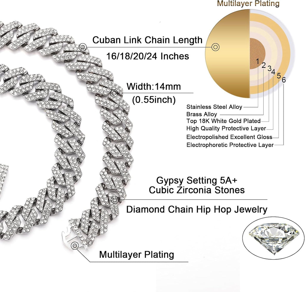 Shine Cuban Link Chain — Iced Out
