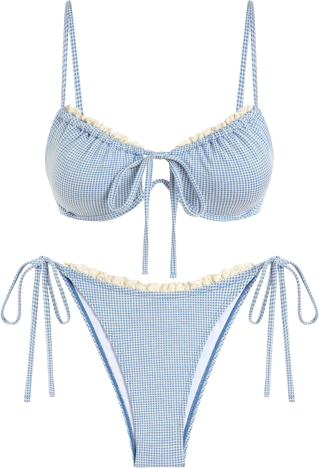 Salt Water High Cut Bikini Sets String Swimsuit — Women's