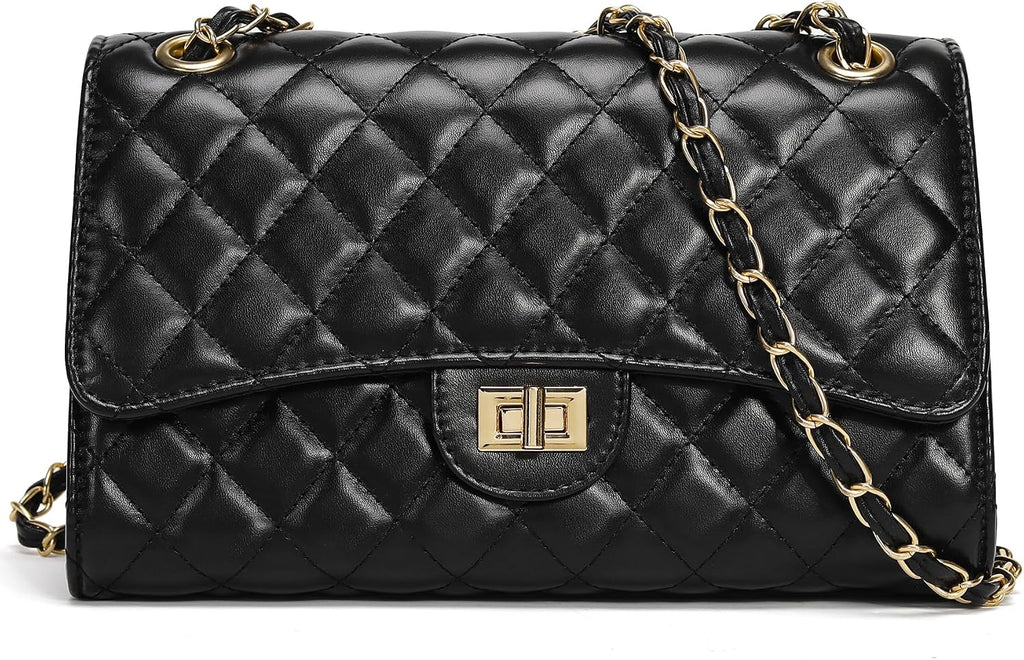 Grid Lock Quilted Crossbody