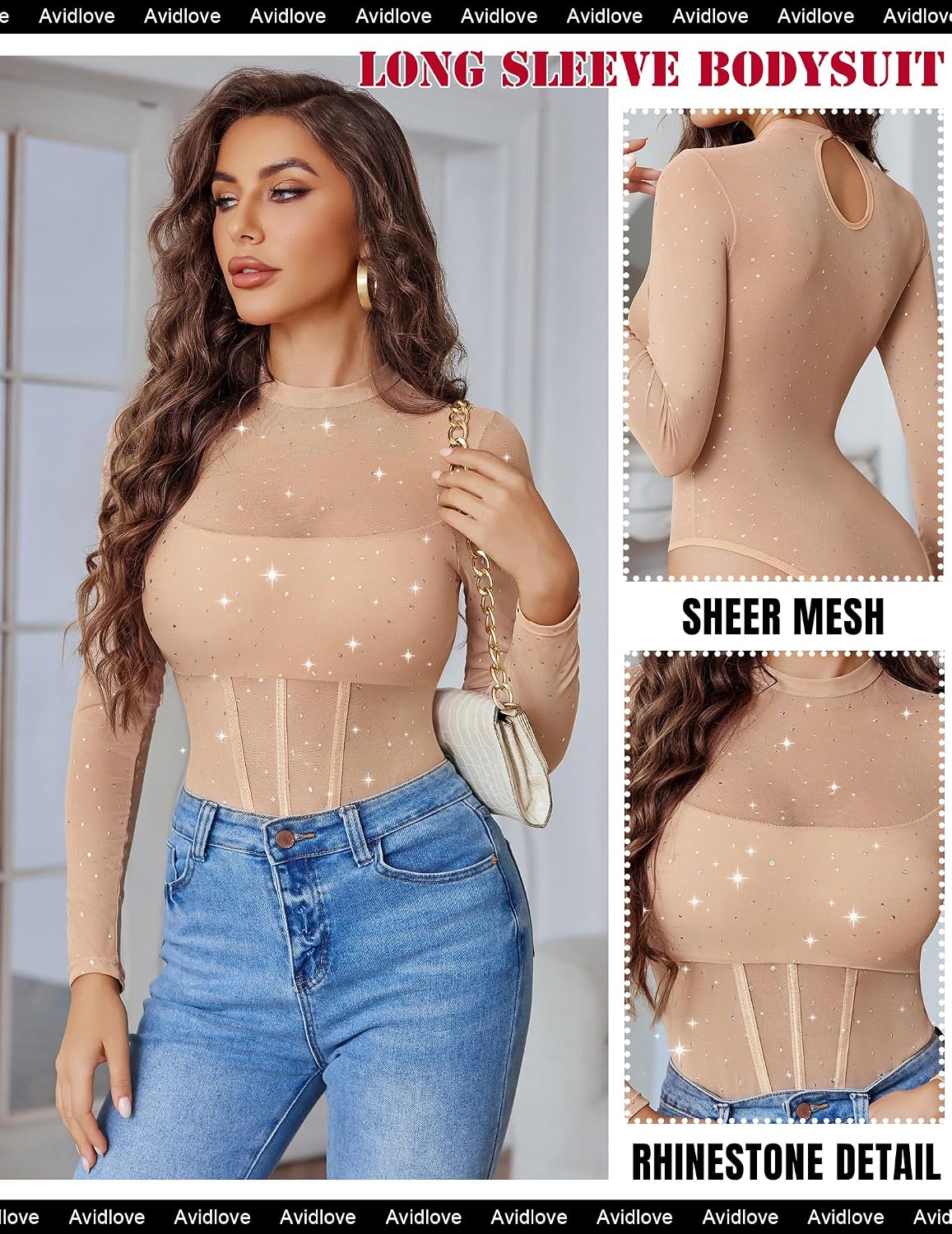 Big Starz Mesh Rhinestone Going-Out Top