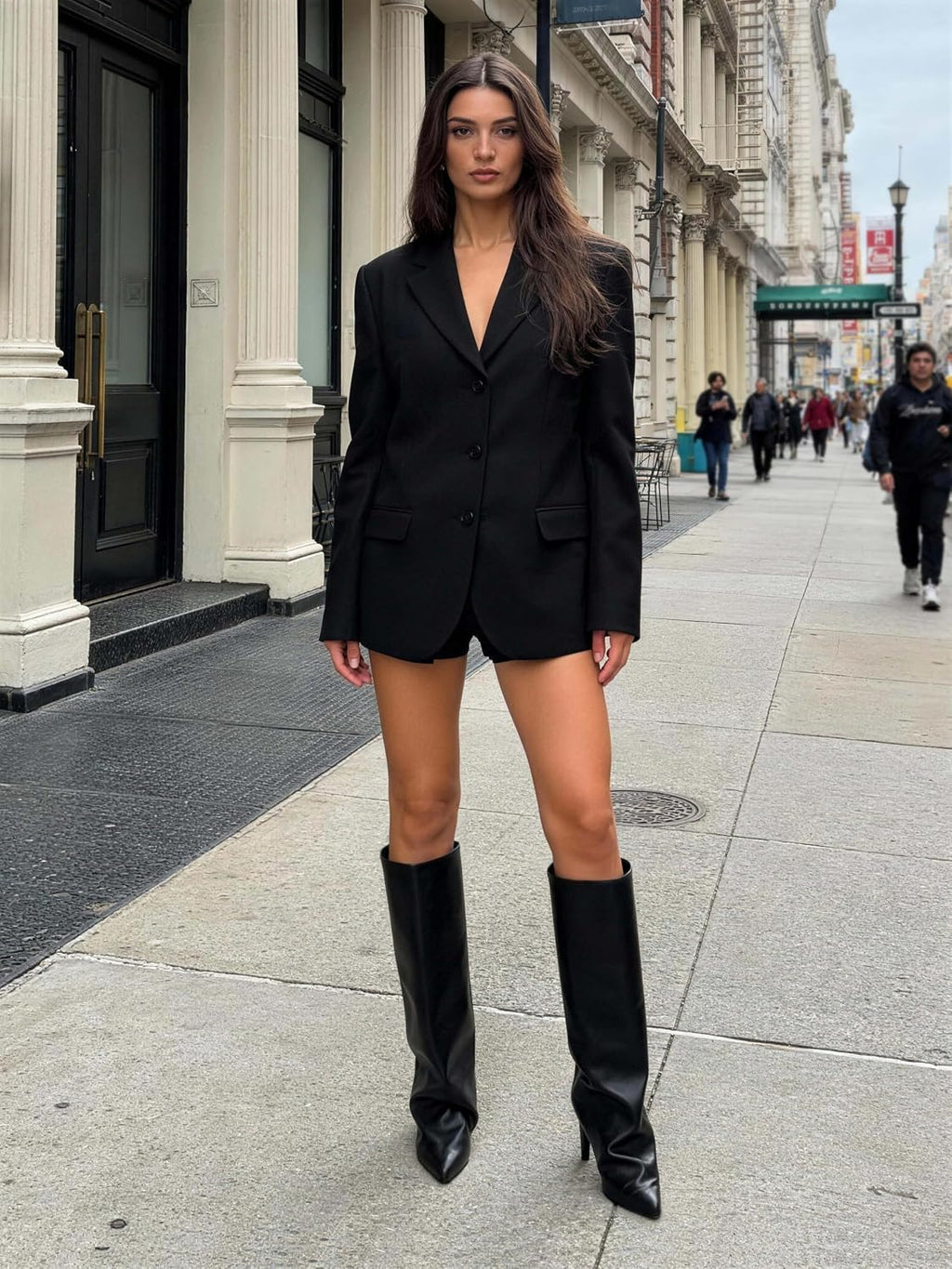 Heel Toe Knee-High Boots — Pointed-Toe